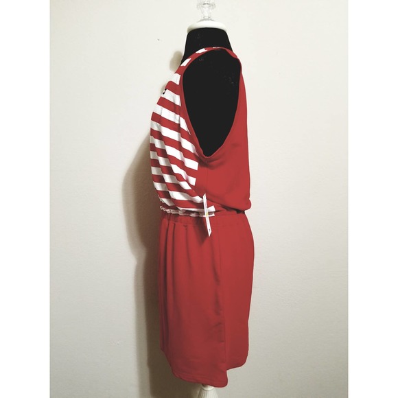 Tommy Hilfiger NWT Mini Dress Sport Sleeveless Scarlet Multi Size Medium… - Picture 3 of 9